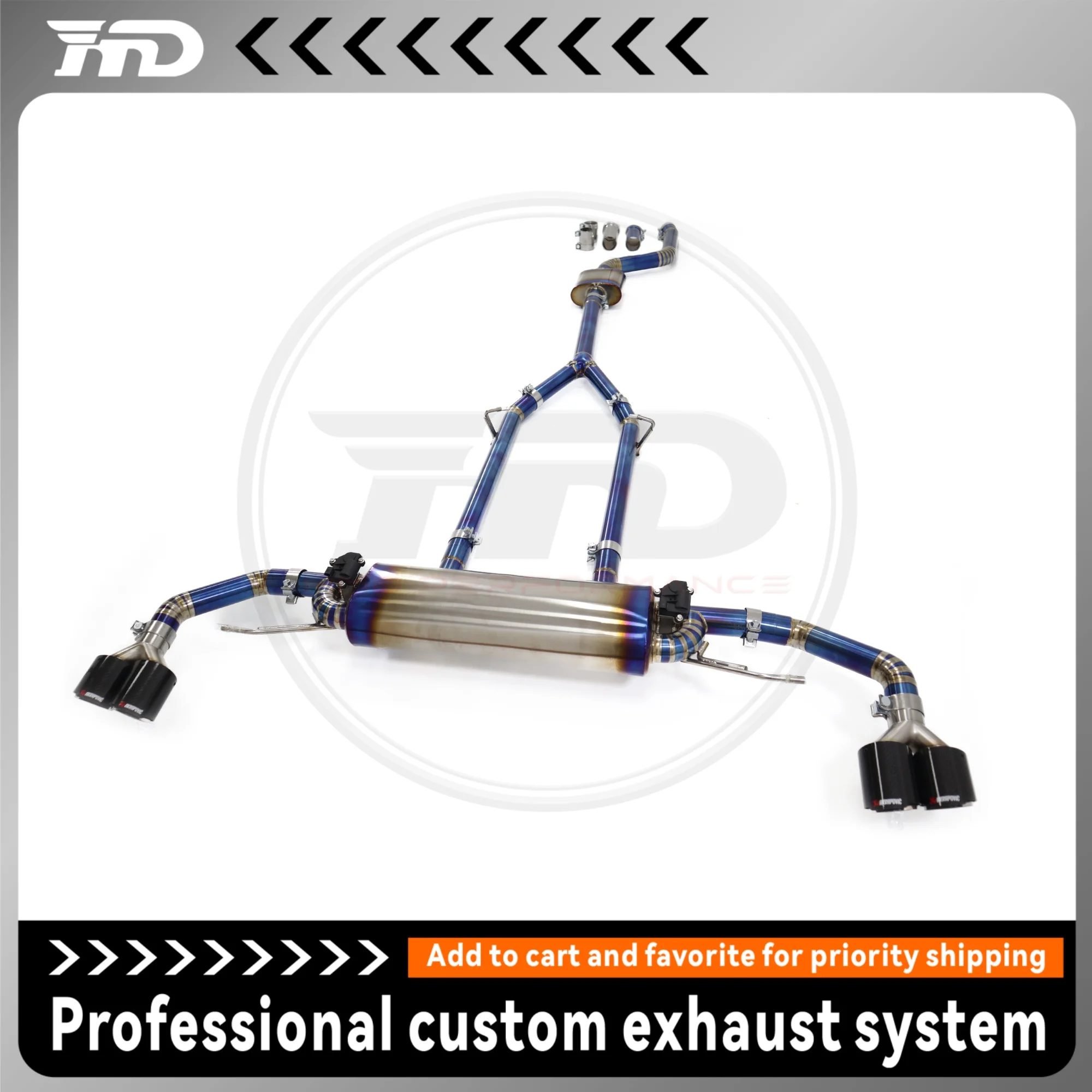 Catback titanio con válvulas BMW X5 G05 X6 G06 escape deportivo