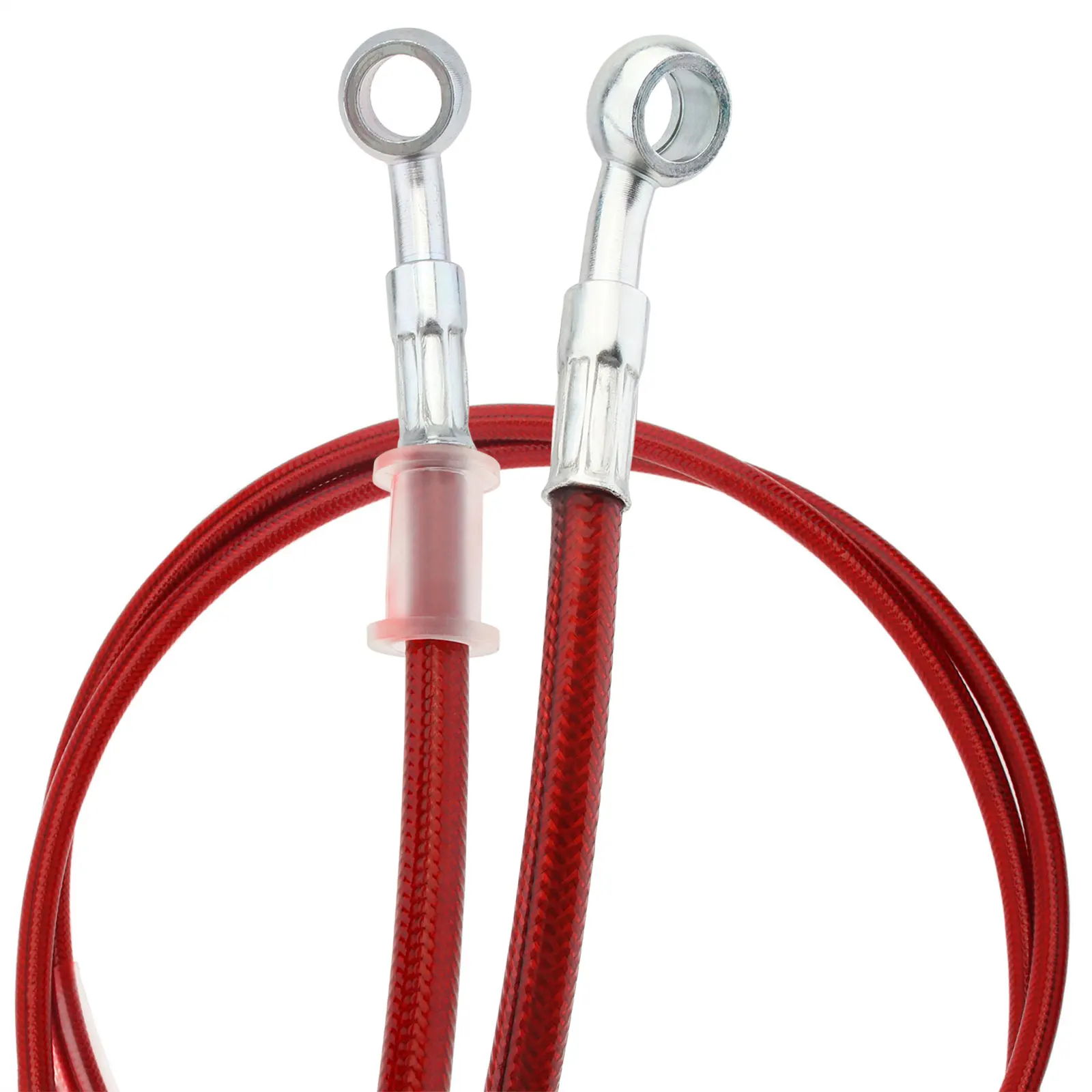 Latiguillo de freno hidráulico trenzado acero inox M10 Banjo 120 cm moto - imagen 3