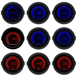 Tacómetro digital LED 52 mm – mezcla aire-combustible, turbo y voltaje