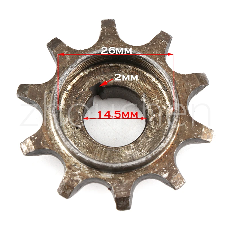 Piñón delantero para motores de dos tiempos - bicicleta motorizada - imagen 2
