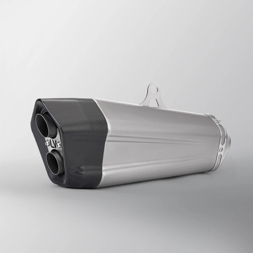 Tubo silenciador de escape de motocicleta de fibra de carbono para CBR300 CBR600RR Z1000 ZX10R Tmax530 Nmax155 Pcx125 - imagen 4