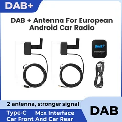 MEKEDE antena DAB dual con adaptador C para radio Android universal
