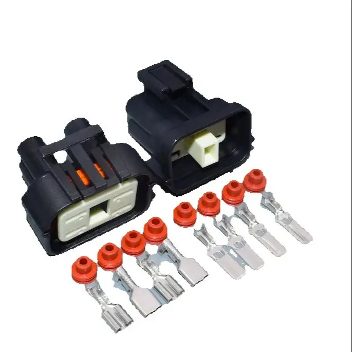 Shhworldsea Conector estanco macho-hembra de 4 pines, 6,3 mm - imagen 4