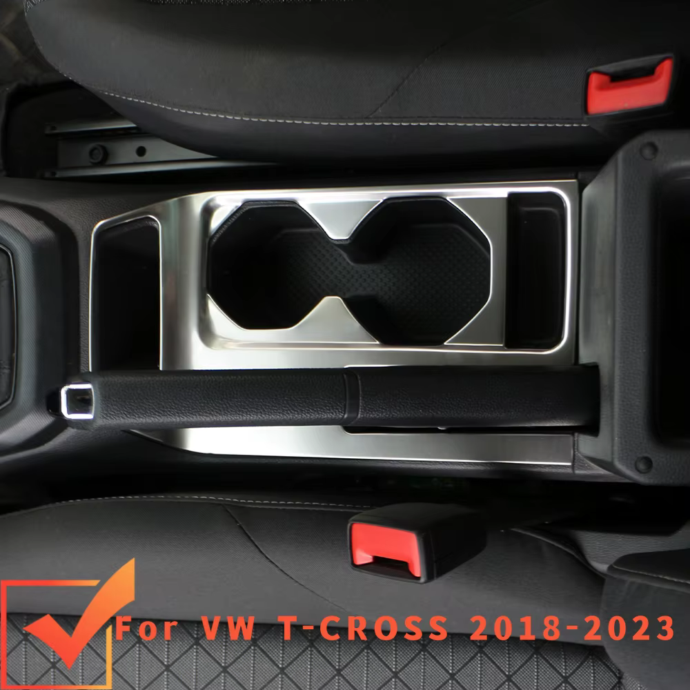 Soporte porta vasos adhesivo de acero – VW T-Cross 2018-2023 - imagen 2
