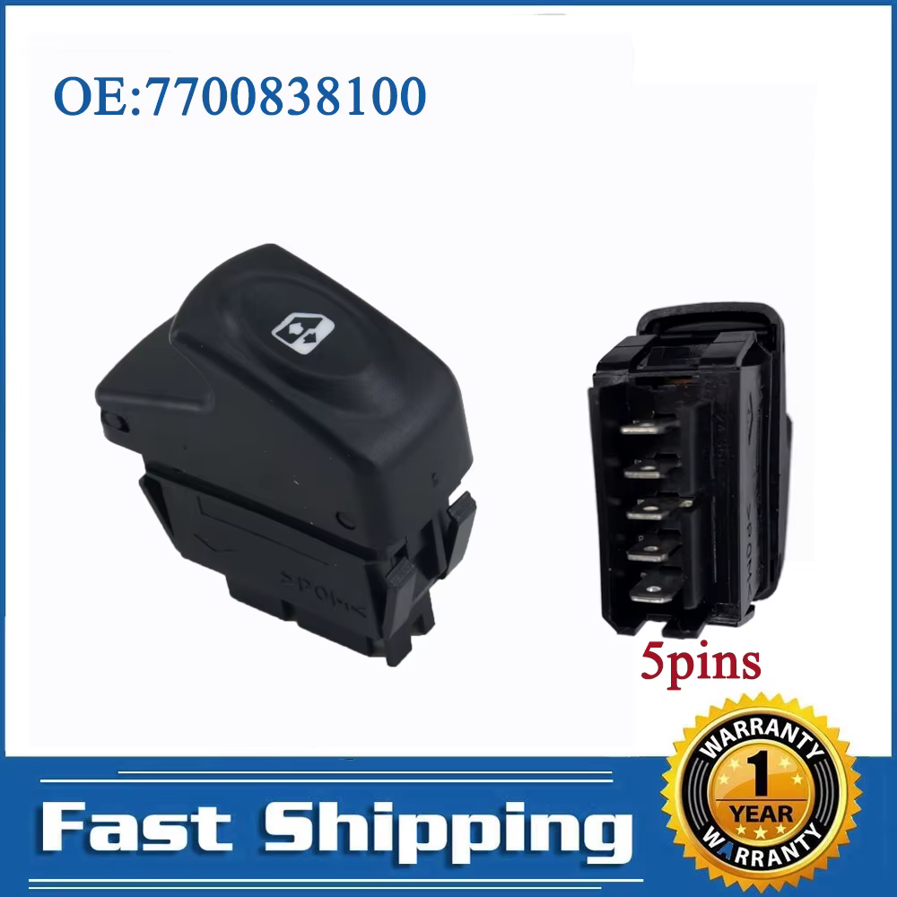 Interruptor Ventanilla 5 Pines – Renault Clio II Kangoo 1998-2012