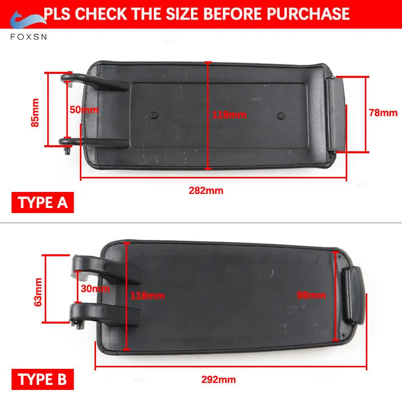 Apoyabrazos central con almacenamiento para Audi A4 B6/B7 y A6 C5 - imagen 5