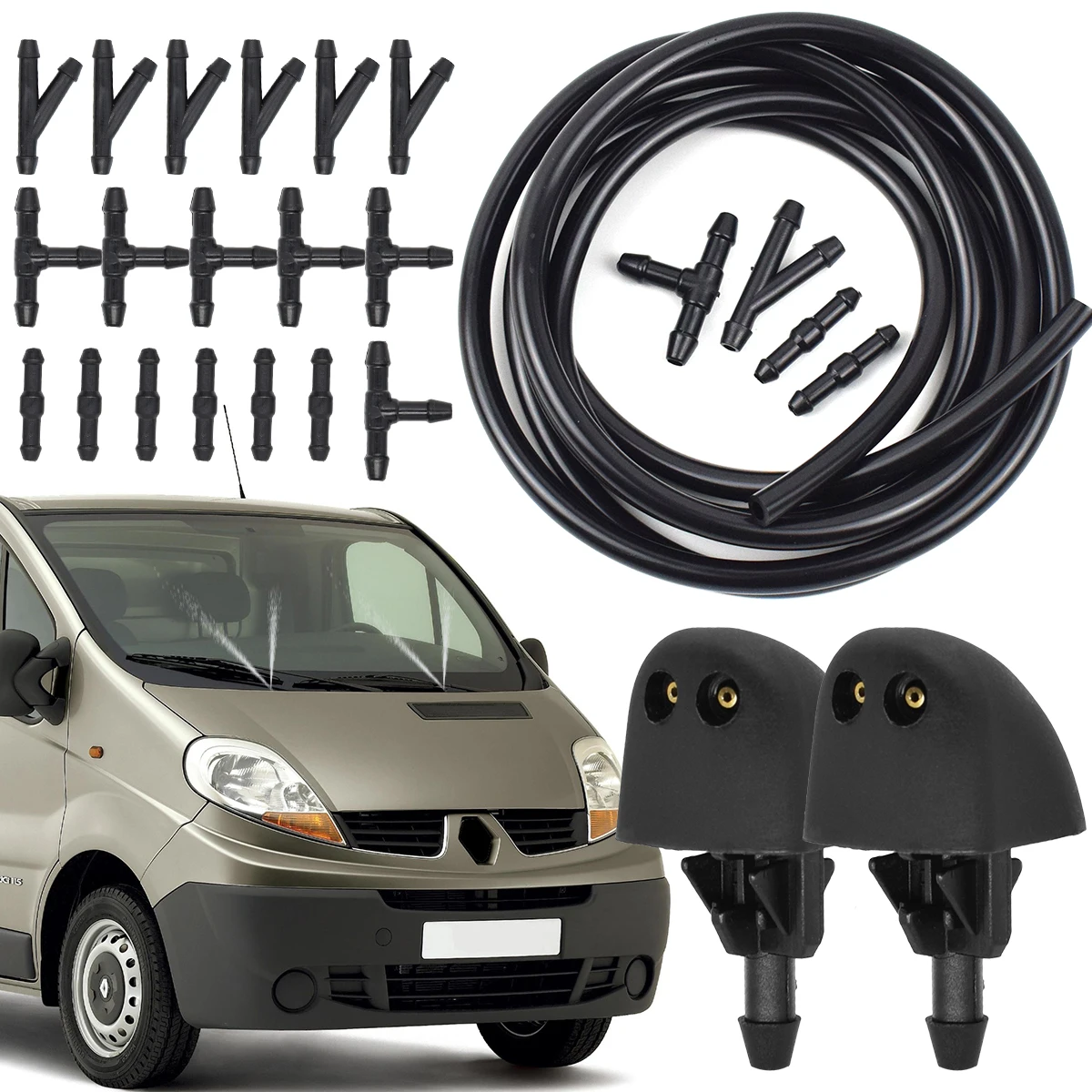 93160047 Kit boquillas limpiaparabrisas Renault Vivaro Trafic Primastar