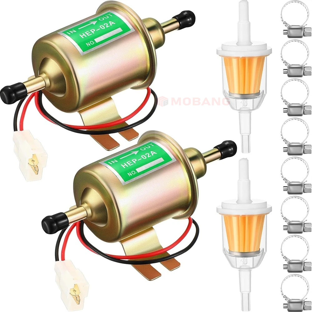 Bomba eléctrica de gasolina HEP-02A para carburador, baja presión - imagen 5