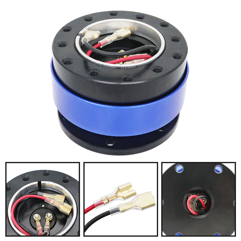 Nuevo volante negro Snap Off adaptador de cubo de liberación rápida kit Boss 8 colores disponibles Mo accesorios de coche - imagen 5