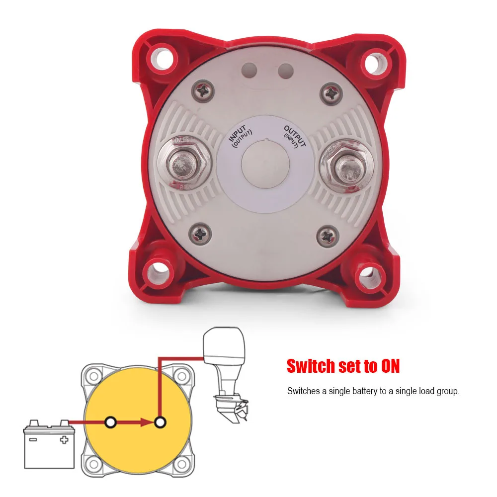 Interruptor de batería marino serie E 48V 350A ON/OFF - imagen 4
