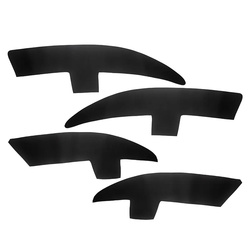 For Skoda Superb Car Interior Door Armrest Panel Microfiber Leather Cover Protective Trim with Mount Fittings ONLY 4 DOORS Model - imagen 3