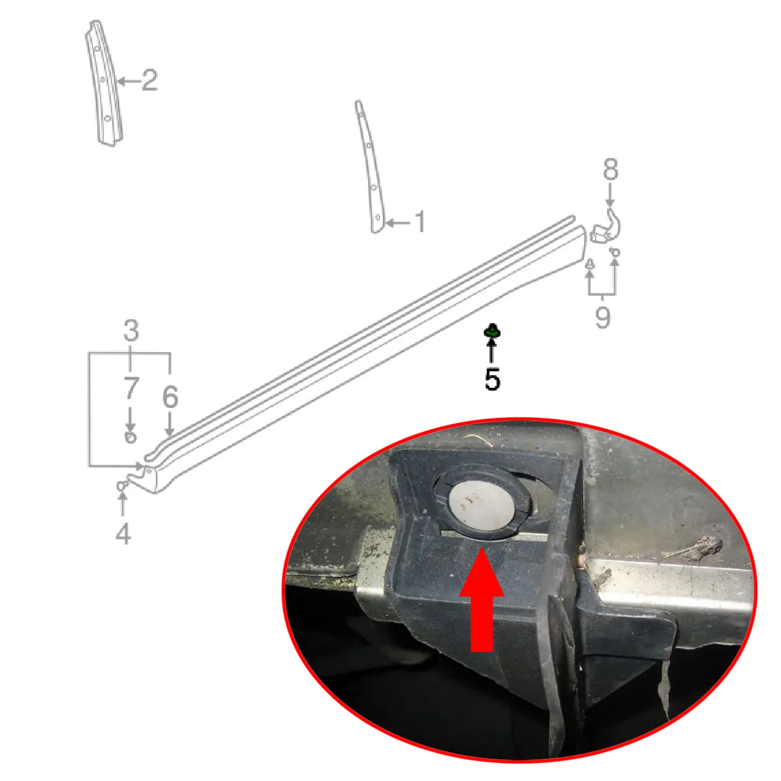 Subaru clips moldura exterior 20 pzas para Forester/Impreza/Levorg XV - imagen 4