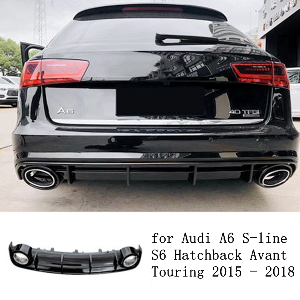 Difusor parachoques trasero Audi A6 Avant S-Line 2015-2018