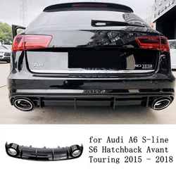 Difusor parachoques trasero Audi A6 Avant S-Line 2015-2018