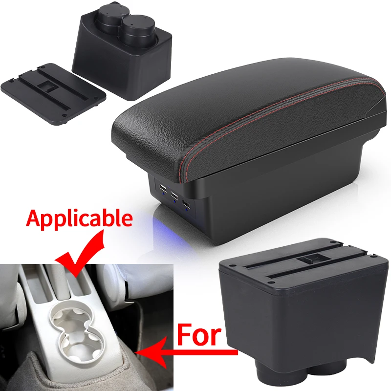 Reposabrazos VW Polo Mk5 6R con caja de almacenamiento - imagen 2