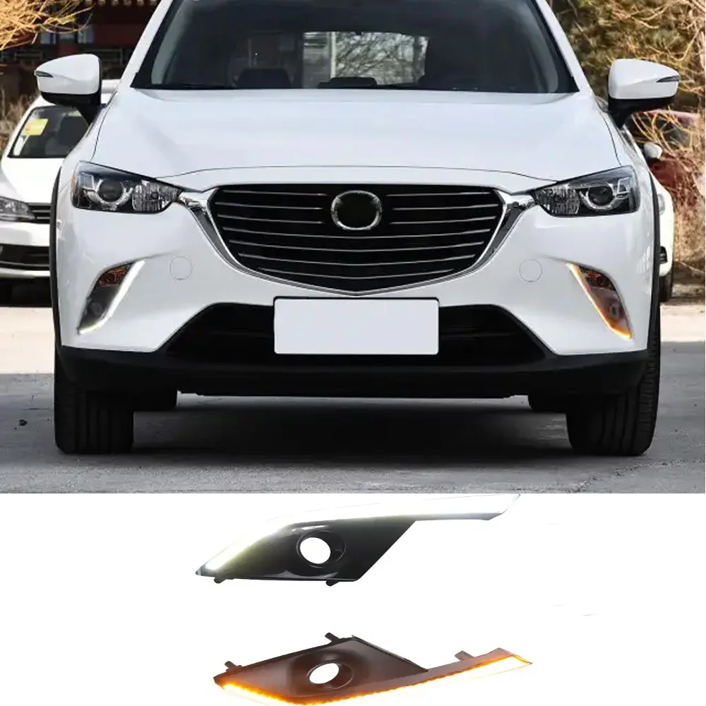 Luz diurna LED DRL para faro antiniebla Mazda CX-3 2016-2017