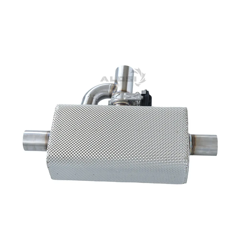 Silenciador universal de escape Catback, instalación de automóviles de carreras de alto rendimiento, cubierta de aislamiento térmico de diámetro de válvula personalizada - imagen 3