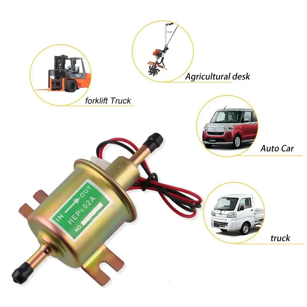Bomba de combustible eléctrica diésel universal HEP-02A 12V-24V - imagen 2