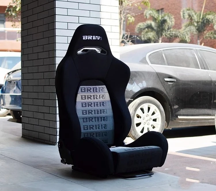 Asiento cubo illest Black Warrior en gamuza – plegado rápido