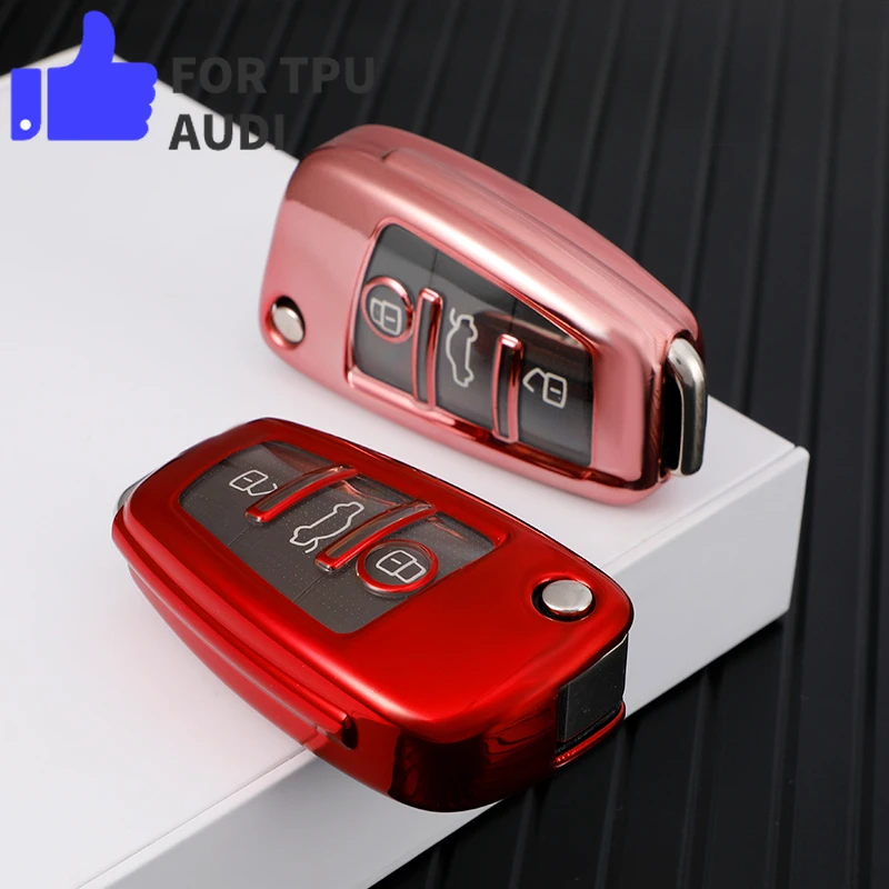 Funda TPU transparente para llave remota Audi A1 A3 A4 - imagen 3