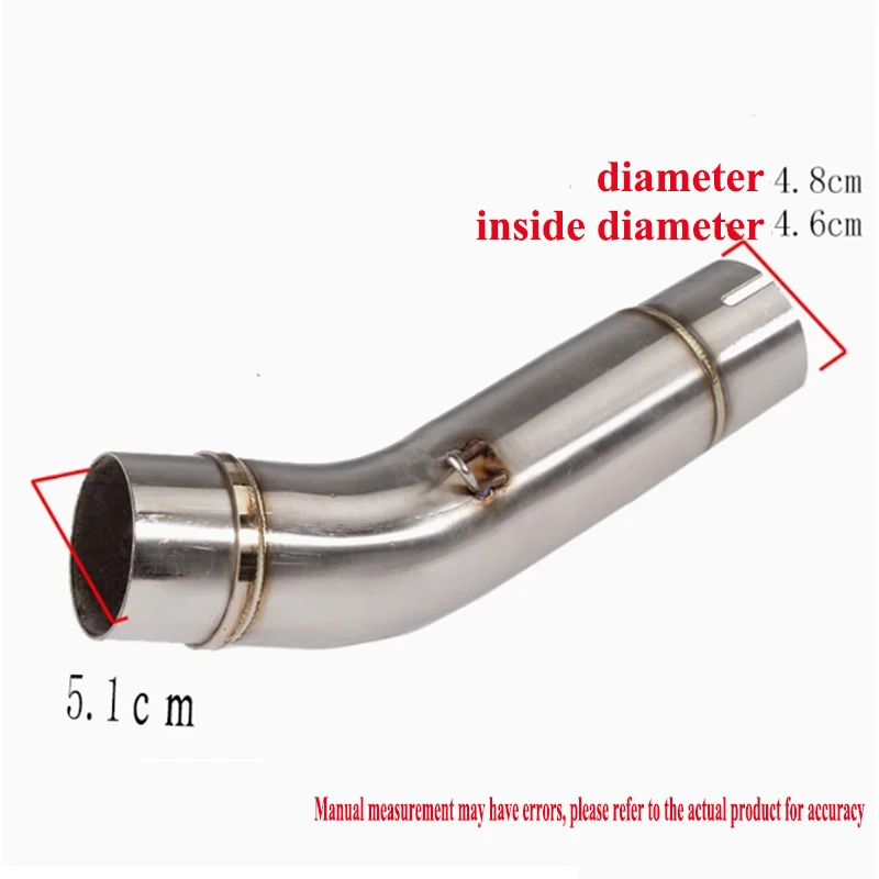 Tubo medio de escape en acero inoxidable para Honda CB400 - Slip-On