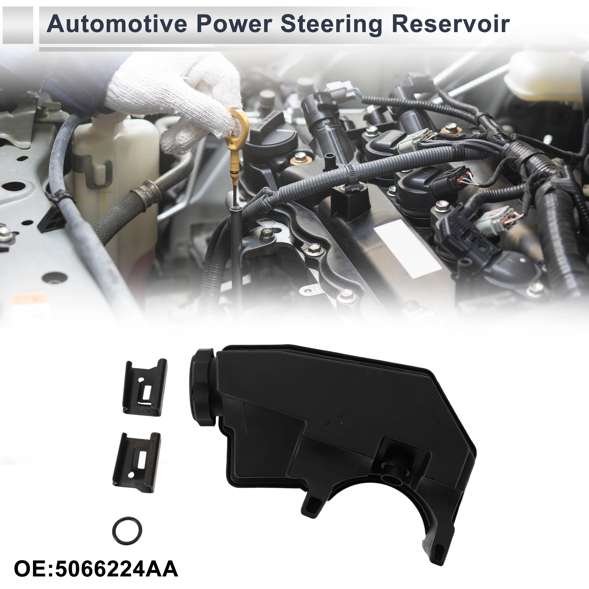 Depósito de dirección asistida UXCELL para Jeep Cherokee 1991-1998