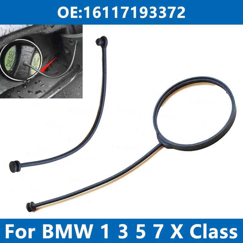 BMW 16117193372 Tapa depósito combustible con cable – F10 F30 E90
