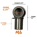 4PCS M6 0.24in