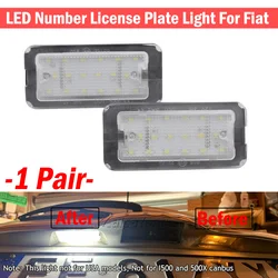 Luces LED CANbus blancas para matrícula Fiat 500 y Abarth
