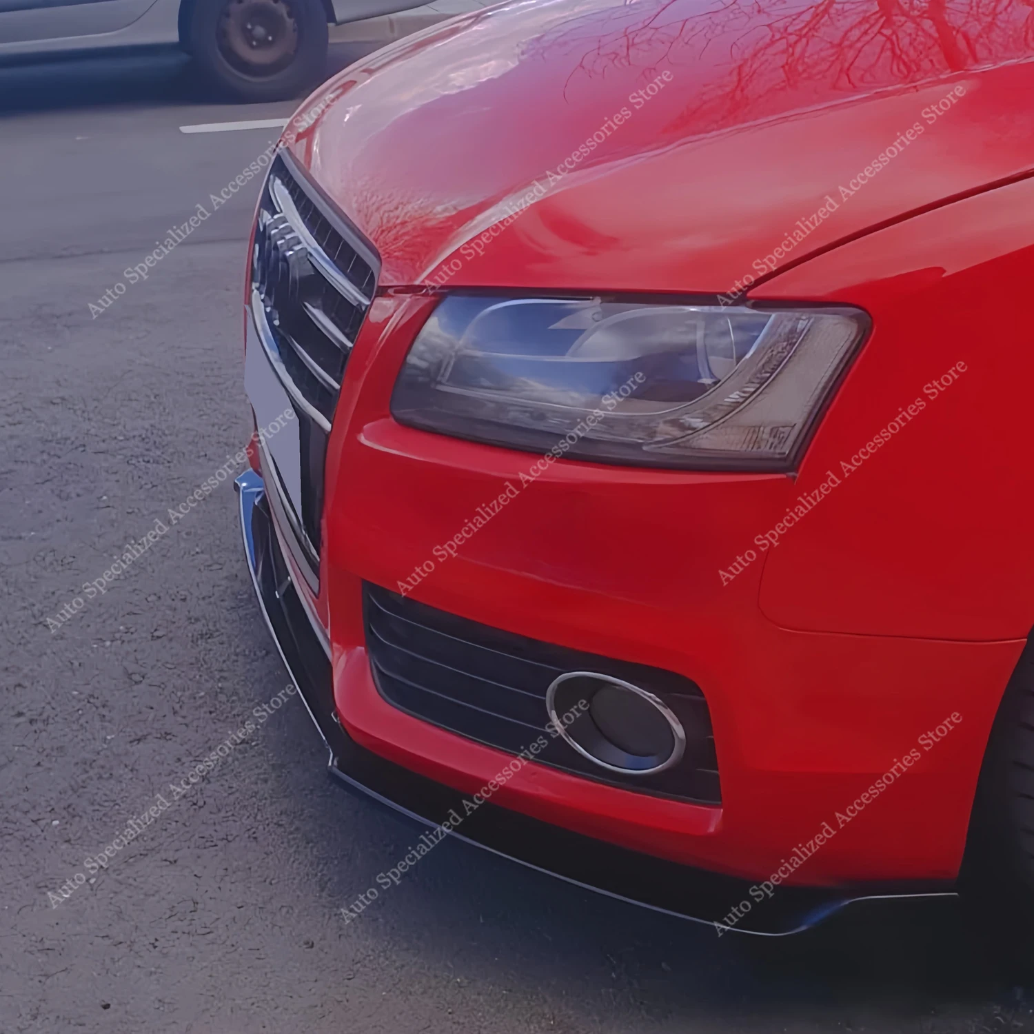 Difusor divisor de alerón de parachoques delantero ABS negro brillante para Audi S5 A5 B8 8T 8F S-Line 2007-2011 kits de carrocería pre-Facelift Tuning - imagen 3