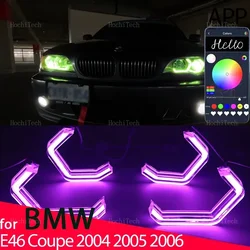 Anillos LED RGB estilo M4 para BMW E46 Coupé/Cabrio con control por app