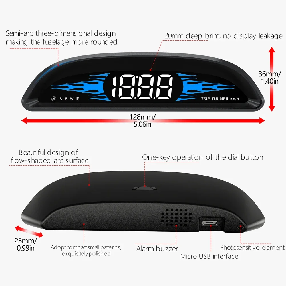 HUD G2 – Velocímetro digital GPS universal para coche - imagen 2