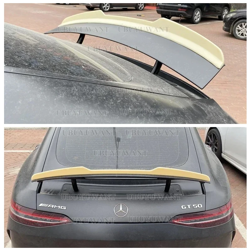Para Mercedes Benz GT G T S G T R Coupe 2015 - 2018 ABS negro brillante labio del maletero alerón estilo de coche