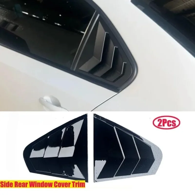 Para Volkswagen Jetta MK6 2012-2018 persiana trasera de coche ventana cubierta de obturador lateral pegatina embellecedora pala de ventilación accesorios de fibra de carbono - imagen 2