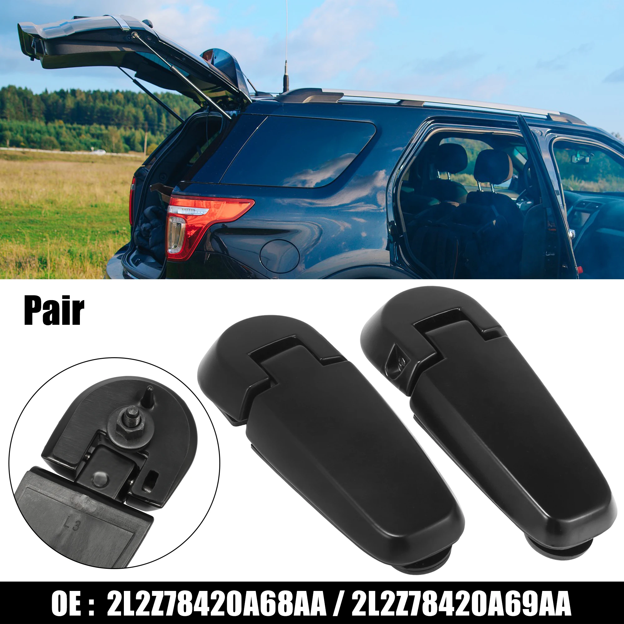 Autohaux L2Z78420A68AA bisagra puerta trasera Ford Explorer 2002-2005