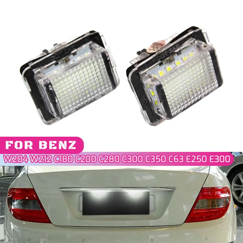 Bombillas LED para placa de matricula Mercedes-Benz Clase C y E