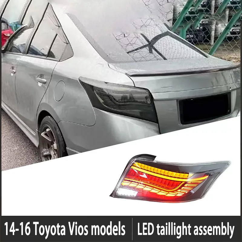 Luces traseras LED Toyota Vios 2014-2016 secuencial escamas dragón