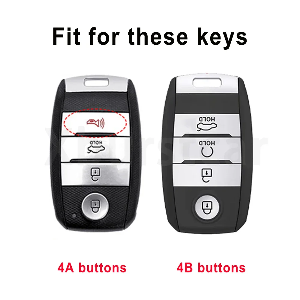 Funda de llave Kia de TPU para mando de 4 botones - imagen 2