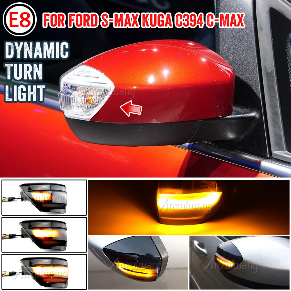 Luz LED intermitente dinámica retrovisor Ford S-Max, Kuga y C-Max