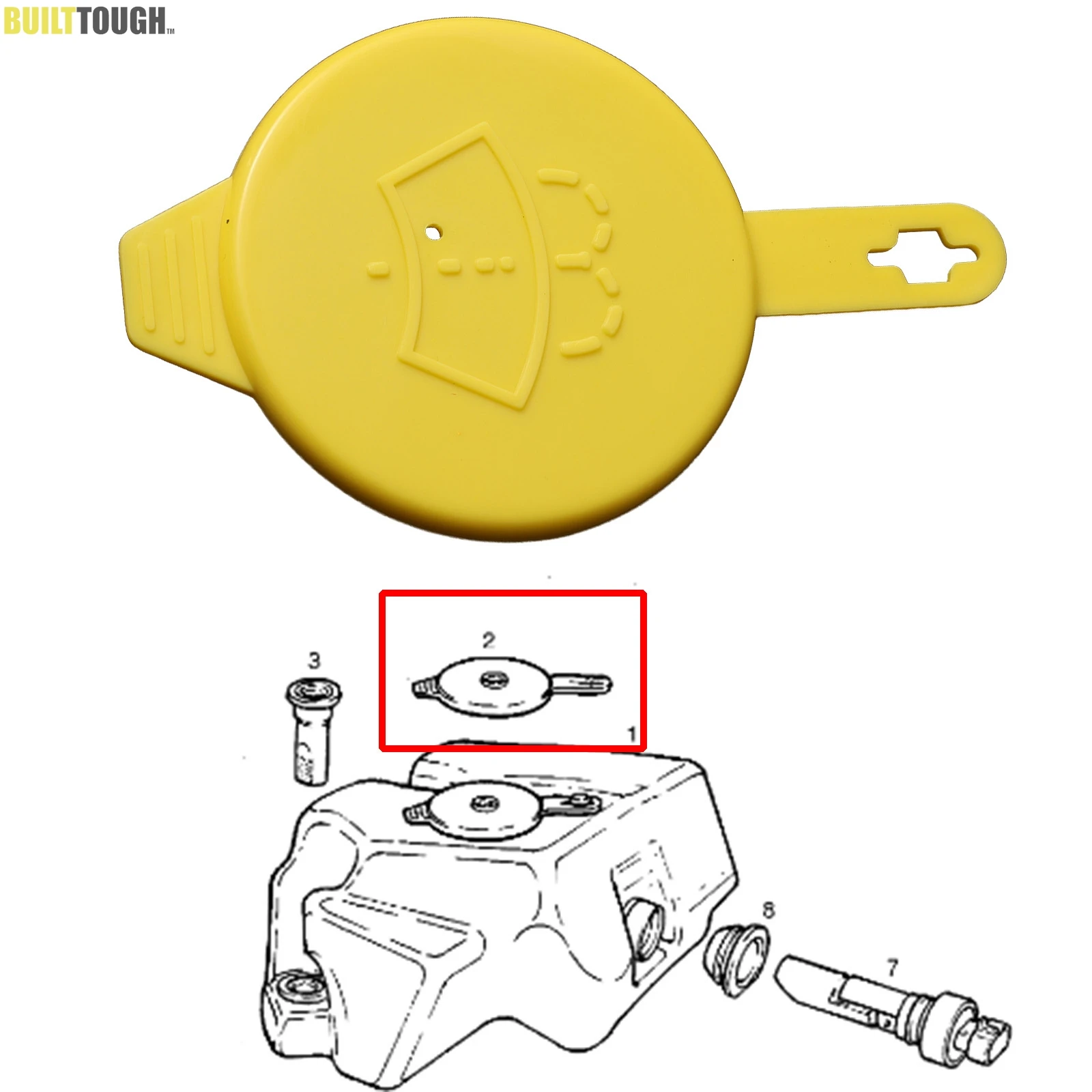 Tapa de botella limpiaparabrisas para Vauxhall Opel Corsa B C Astra E F Nova Tigra A B Combo B C Calibra Cavalier, 1 Uds. 90563741