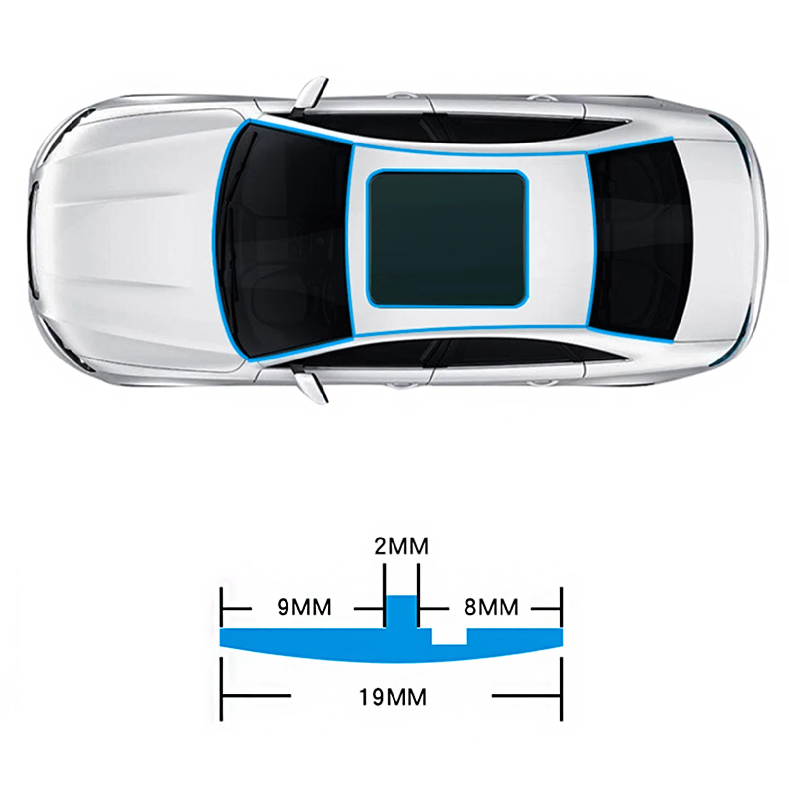 Kit burlete adhesivo goma coche – Juntas ventanas parabrisas universal - imagen 2