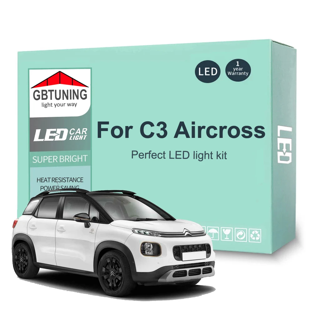 Kit bombillas LED CANBUS interior para Citroën C3 Aircross 2017-2022