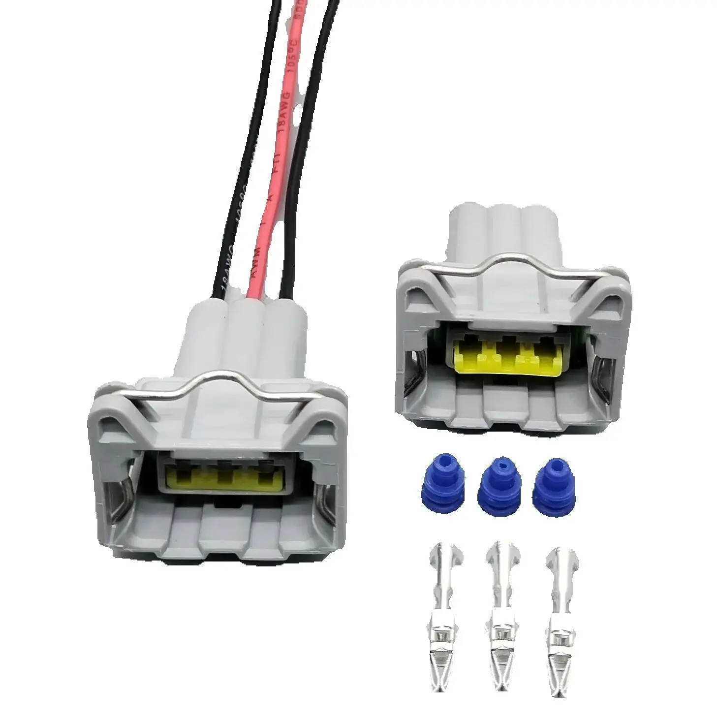 Shhworldsea 368215-1 conector sensor de golpe impermeable 3 pines 3,5mm