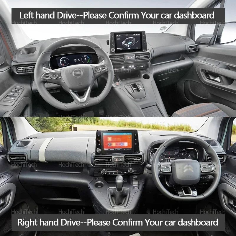 Para Citroen Berlingo para Peugeot Partner para Opel Combo Life 2019-2022 cubierta antideslizante para salpicadero almohadilla protectora accesorios de coche - imagen 2