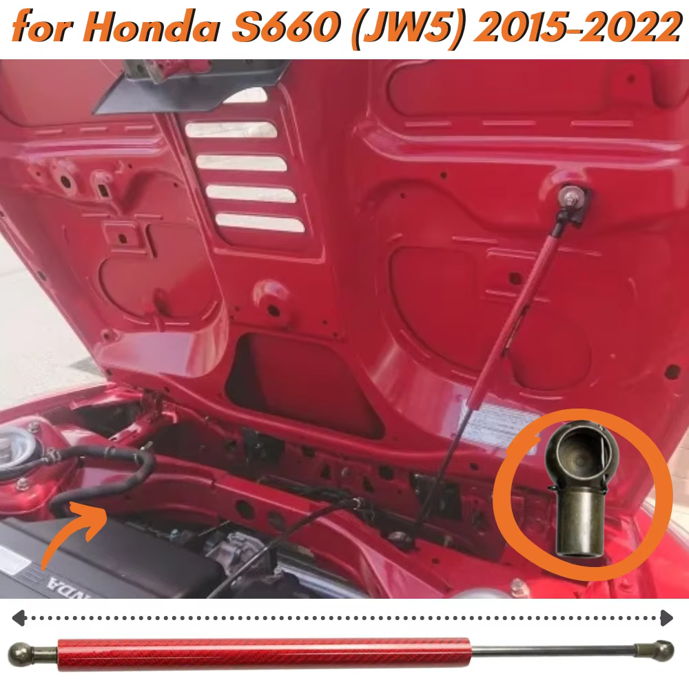 Puntal de capó de fibra de carbono para Honda S660 JW5 (2015-2022)