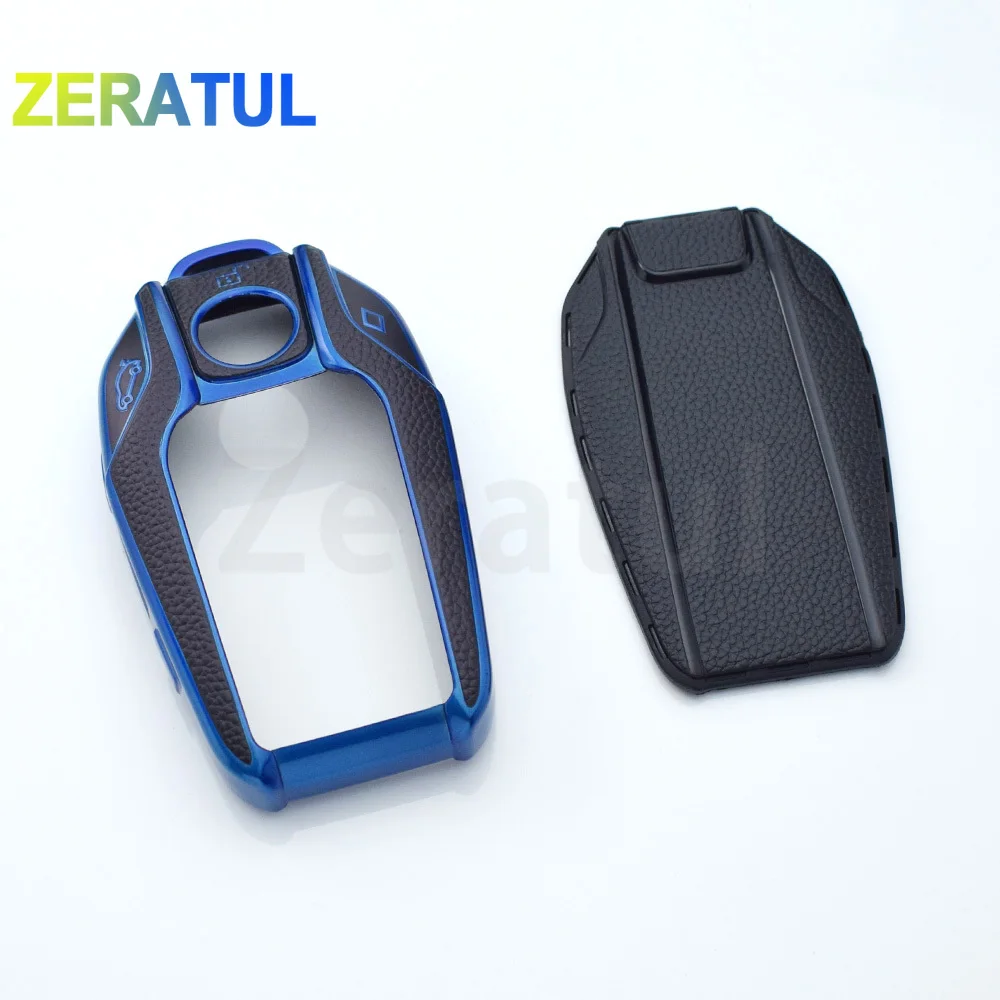 Funda de cuero TPU para llave BMW con pantalla LCD, Series 5-8