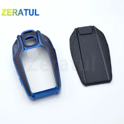 Funda de cuero TPU para llave BMW con pantalla LCD, Series 5-8