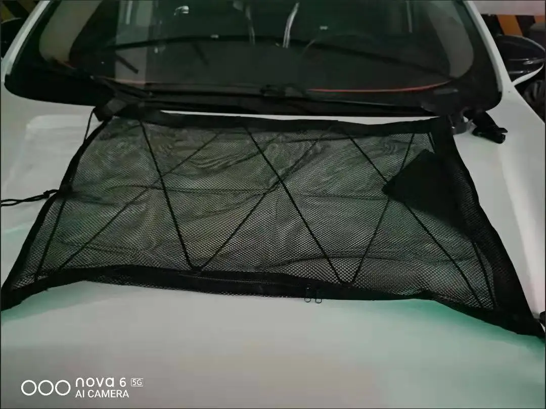 Organizador red para maletero y techo de coche con cremallera - imagen 4