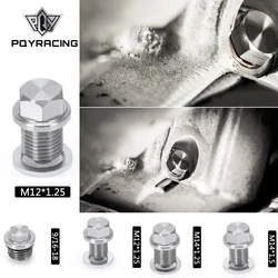 Tapón de drenaje de aceite magnético de acero inoxidable y tuerca de sumidero de drenaje de aceite M12x1,5 M12x1,25 M14x1,25 M14x1,5 9/16-18