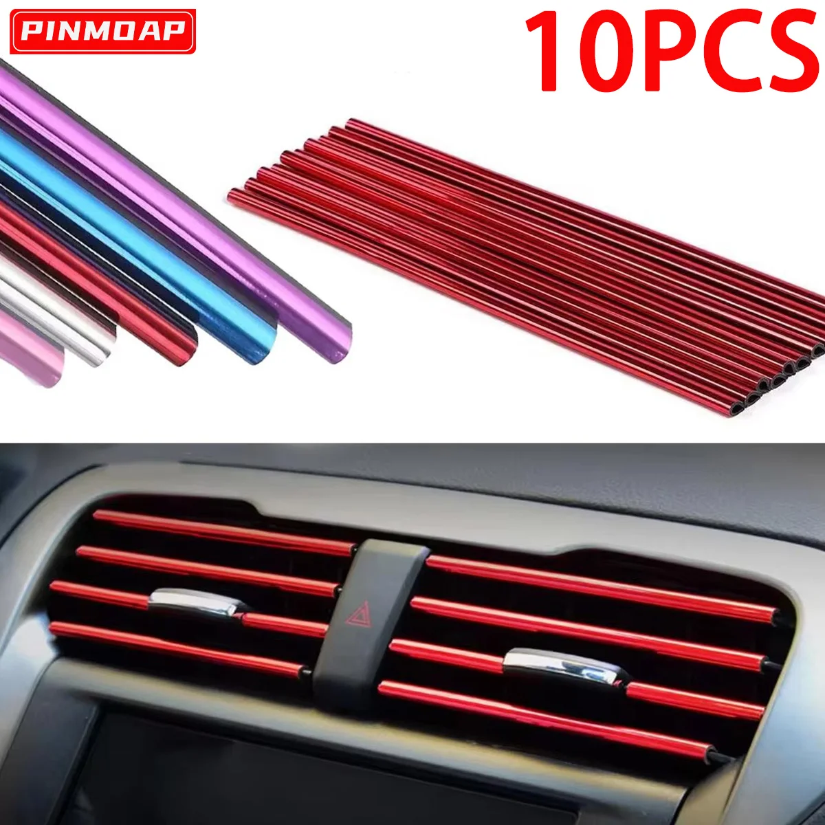 Moldura decorativa de PVC para rejilla de ventilación del coche
